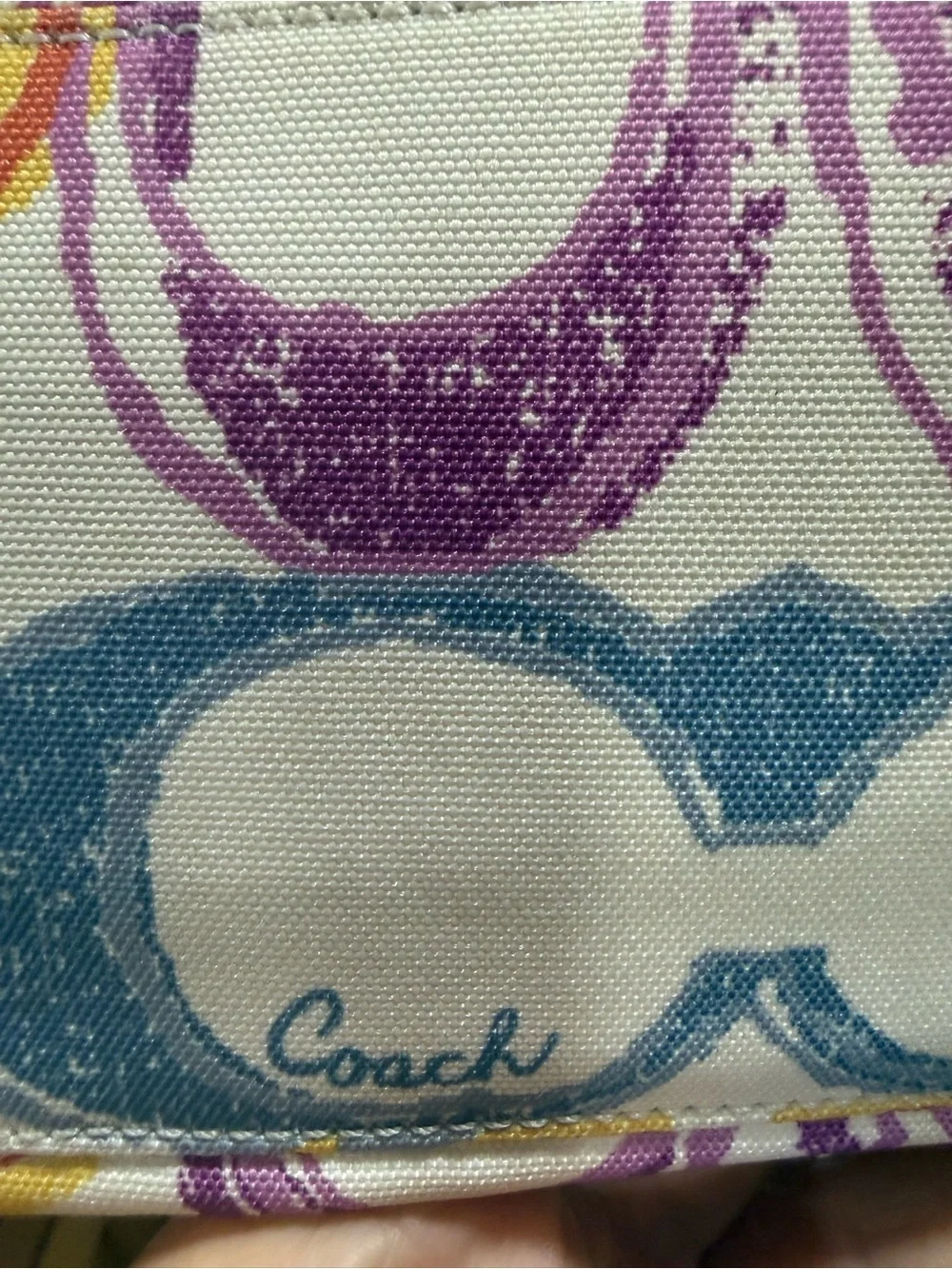 Coach tote multicolor